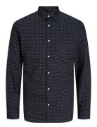 Jack & J S Jjjoe Print Shirt Ls Aw24 Svart