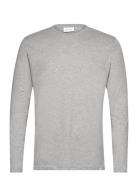 Les Deux Nørregaard Ls T-Shirt Tonal Grå