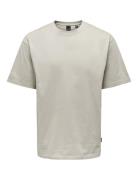 ONLY & SONS Onsfred Life Rlx Ss Tee Noos Beige