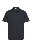 Mango Regular-Fit Ribbed Cotton Polo Shirt Marinblå