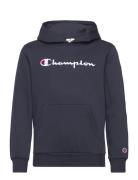 Champion Hooded Sweatshirt Marinblå