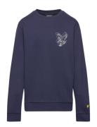 Lyle & Scott 3D Eagle Graphic Sweatshirt Marinblå