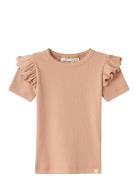 Lil'Atelier Nmfgago Kuo Ss Slim Top Lil Rosa