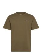 Knowledge Cotton Apparel Loke Badge Tee - Gots/Vegan Khaki Green