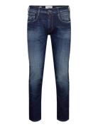 Replay Anbass Trousers Slim Aged Blå