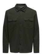 ONLY & SONS Onsnewkodyl Overshirt Sweat Noos Khaki Green