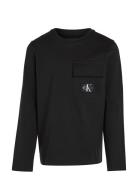 Calvin Klein Badge Reg. Ls T-Shirt Svart