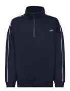 LMTD Nlnnya Ls Bru Half Zip Sweat Marinblå