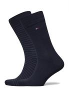 Tommy Hilfiger Th Men Small Stripe Sock 2P Blå