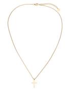 Samie Cross - Necklace Steel Guld