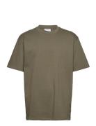 Lindbergh O-Neck Tee Over S/S Khaki Green