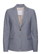 Mango Peak Lapel Suit Blazer Blå