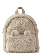 Liewood Allan Pile Backpack With Ears Beige