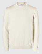 Selected Homme Slhrobert Ls Knit Mock Neck Kräm