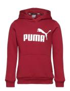 PUMA Ess Logo Hoodie Fl G Röd