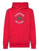 Converse Converse Fleece Core Pullover Hoodie Röd