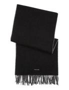 Calvin Klein Fringes Two T S Scarf 40X200 Svart