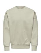 ONLY & SONS Onsdan Life Rlx Heavy Sweat Crew Kräm