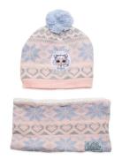 L.O.L Bonnet & Snood Rosa