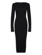 Gina Tricot Knitted Midi Dress Svart