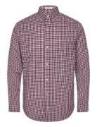 GANT Reg Poplin Gingham Shirt Röd