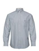 GANT Reg Classic Oxford Stripe Shirt Grön