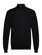 Les Deux Greyson Half-Zip Merino Knit Svart