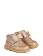 Wheat Bootie Velcro Bowy Beige