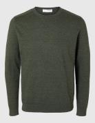 Selected Homme Slhberg Crew Neck Noos Grön