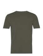 Lindbergh Mens Stretch Crew Neck Tee S/S Grön