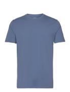 Lindbergh Mens Stretch Crew Neck Tee S/S Blå