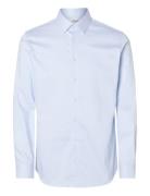 Selected Homme Slhslim-Performance Shirt Ls Noos Blå