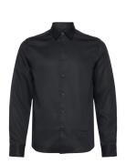 J. Lindeberg Slim Ls Comfort Tencel Shirt Svart