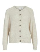 Vila Vijulaja O-Neck L/S Knit Cardigan Vit