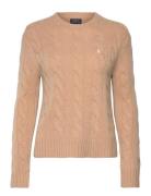 Polo Ralph Lauren Classic Fit Cable Wool-Cashmere Sweater Beige