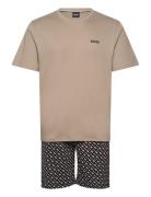 BOSS Relax Short Set Beige