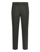 Lindbergh Flannel Wool Blend Formal Pant Grön