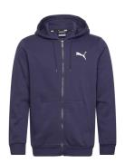 PUMA Ess Small Logo Fz Hoodie Fl Marinblå