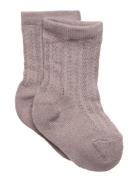 MarMar Copenhagen Knee Socks Pointelle Beige