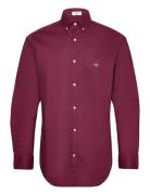 GANT Reg Poplin Shirt Burgundy