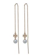 Tory Burch Kira Pearl Long Earring Guld