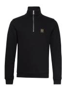 Belstaff Belstaff Quarter Zip Sweatshirt Black Svart