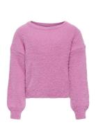 Kids Only Kognewpiumo L/S Pullover Knt Noos Rosa