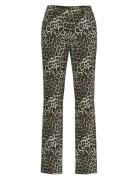 Vila Vikelly Hw Straight Jeans Leo/Ln Brun