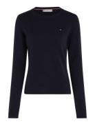 Tommy Hilfiger Soft Wool C-Nk Sweater Marinblå