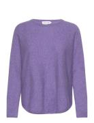 Davida Cashmere Curved Sweater Lila