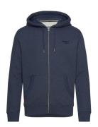 Superdry Essential Logo Zip Hoodie Blå