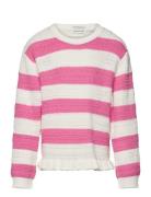 Tom Tailor Knitted Striped Pullover Rosa