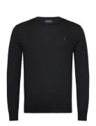 Polo Ralph Lauren Slim Fit Washable Wool Crewneck Sweater Svart