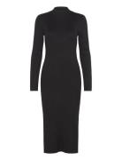 Vero Moda Vmlynzi Ls Calf Knit Dress Vma Noos Svart